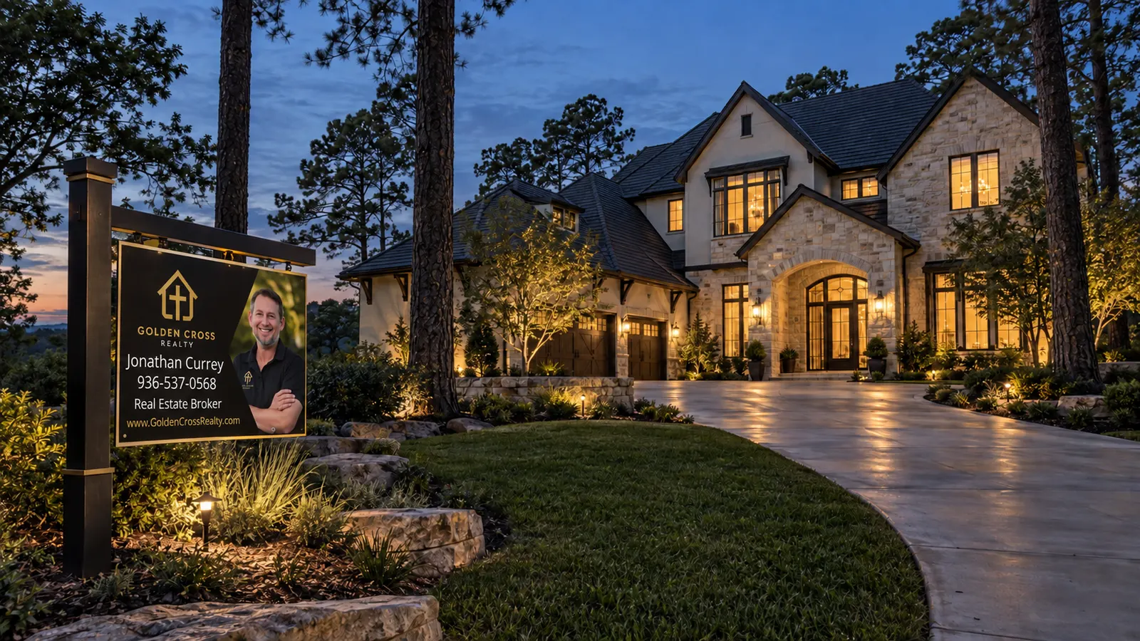 Welcoming suburban home representing Golden Cross Realty's residential services